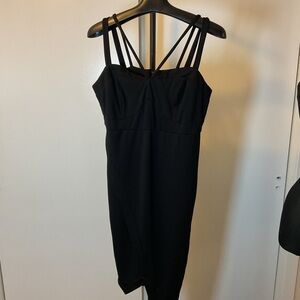18. Torrid Black Spaghetti Strap Knee Length Short Dress Size 14